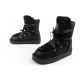 8. D.Franklin Damen Winter Schneestiefel, modisches Fellfutter, schwarz hoch