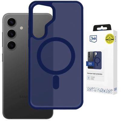 3mk Smoke MagCase für Samsung Galaxy S25 - Blau-Transparent