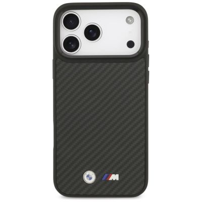 3. BMW M Kevlar Matt MagSafe Hülle für iPhone 17 Pro Max – Schwarz