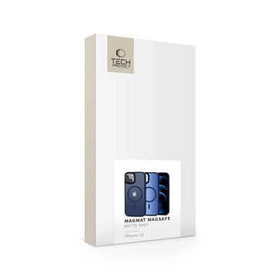 5. Tech-Protect MagMat MagSafe Hülle für iPhone 13 – Marineblau matt
