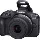 2. Canon EOS R100 spiegellose Systemkamera + RF-S 18-45mm F4.5-6.3 IS STM Objektiv, 24,1 MP, ISO-Empfindlichkeit (max.) 12800, Displaydiagonale 3,0 Zoll, WLAN-Netzwerk: Automatisch/Manuell, CMOS-Sensor, Schwarz