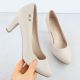 2. Damen-Pumps mit hohem Absatz in Nude von Sergio Leone, Modell 1459