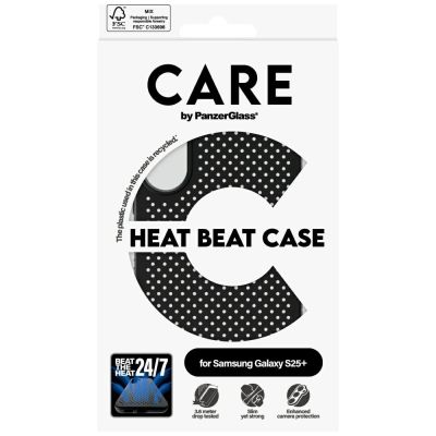 4. CARE by PanzerGlass Feature Heat Beat Schutzhülle für Samsung Galaxy S25+ - Schwarz