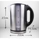 14. Adler AD 1216 Wasserkocher (2000W 1,8l; silber)