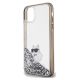 6. Karl Lagerfeld Liquid Glitter Choupette Hülle für iPhone 11 / Xr – transparent