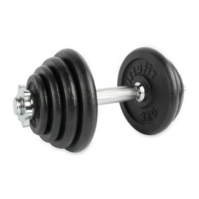 9. VIRTUFIT VERSTELLBARES PRO-HANTELSET - LANGHANTELSET - GUSSEISEN - 1 X 15 KG