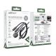 5. Acefast C6-11 USB-C 3in1 Kabel - 2x USB-C / Qi 480Mb/s 100W 1.2m - schwarz