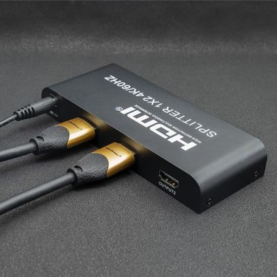 3. QOLTEC Splitter 2xHDMI 4Kx2K | 6GB/s | 60Hz