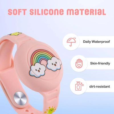 5. Tech-Protect Smooth 2er-Pack Hüllen für Apple AirTag 1/2 für Kinder - Mehrfarbig