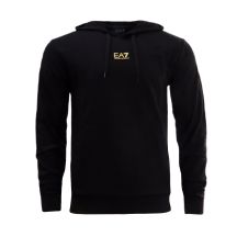 EA7 Emporio Armani Futer Regular Fit Kapuzenpullover Schwarz - 8NPM32PJVRZ
