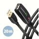 10. Axagon ADR-220 USB 2.0 AM -> AF Aktives Verlängerungs-/Repeaterkabel 20 m Schwarz