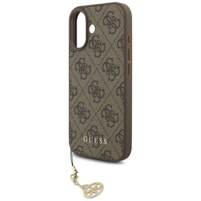 5. Guess 4G Charms Collection MagSafe Hülle für iPhone 17 - braun