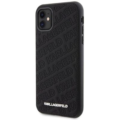 2. Karl Lagerfeld Quilted K Pattern Hülle für iPhone 11 / Xr – Schwarz