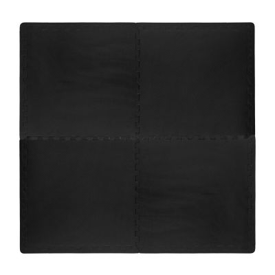 14. VIRTUFIT FITNESS-PUZZLEMATTE 120X120 CM SCHWARZ