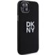 4. DKNY Liquid Silicone Metal Logo Hülle für iPhone 15 Plus / 14 Plus – Schwarz