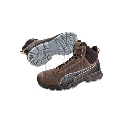4. Puma Cordur Brown Mid M MLI-S14B9 dunkelbraune Schuhe
