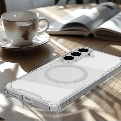9. Nillkin Nature TPU Pro Hülle kompatibel mit MagSafe für Samsung Galaxy S26+ - Weiß