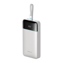 Cuktech LPB252N 120W 25000mAh Powerbank mit integriertem USB-C-Kabel – Weiß