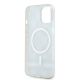 7. DKNY IML Checkered Mono Pattern & Printed Stripes MagSafe Hülle für iPhone 15 Plus / 14 Plus – Schwarz
