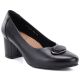 2. Schwarze Lederpumps mit Blockabsatz, Potocki JE19511
