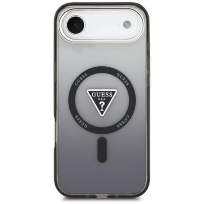 3. Guess IML Gradient Triangle Logo MagSafe Hülle für iPhone Air - Schwarz