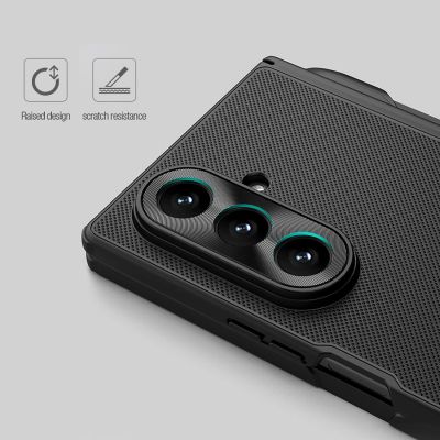 18. Nillkin Super Frosted Shield Fold Magnetische Schutzhülle für Samsung Galaxy Z Fold 7, kompatibel mit MagSafe – Schwarz