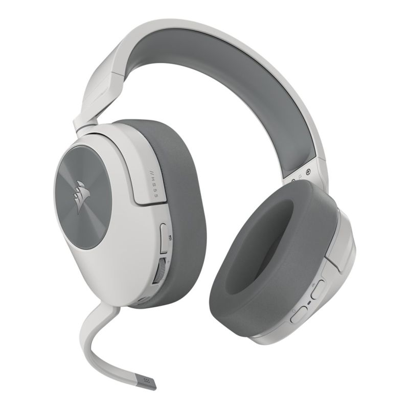 2. Corsair HS55 Kabelloses Bluetooth-Headset mit Kopfbügel, Gaming, Weiß