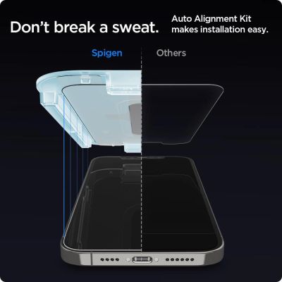 15. Spigen Glas.tR EZ Fit gehärtetes Glas für iPhone 12 / iPhone 12 Pro - 2 Stk.