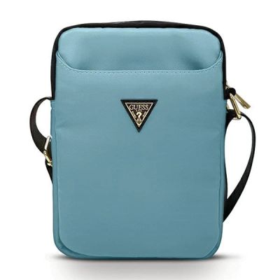 Guess Bag GUTB10NTMLLB 10" blau/blaues Nylon-Dreieck-Logo