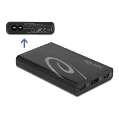 2. DeLOCK Ladegerät mit 2 x USB Typ-C PD 3.0 + 1 x USB Typ-A, 60 W