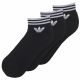 adidas ORIGINALS Trefoil Ankle Stripes 3pak Socken in schwarz