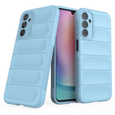 8. Magic Shield Case für Samsung Galaxy A24 4G flexible Panzerhülle Hellblau