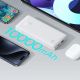 6. Baseus Airpow Lite 10000mAh 15W Powerbank mit Baseus Simple USB-A - USB-C 30cm Kabel - Weiß