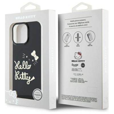 8. Hello Kitty IML Golden Diva MagSafe Hülle für iPhone 16 Pro Max - Schwarz