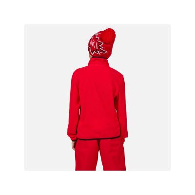 3. Rossignol Jr Strawpile Fleece Half-Zip Pullover, rot
