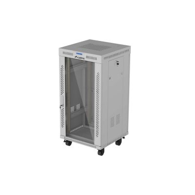 14. LANBERG Standschrank 19" 22U 600x600 GRAU