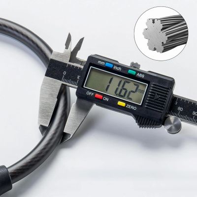 3. Rockbros 87639-4 Fahrradschloss mit Code und Stahlkabel – schwarz