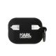 2. Karl Lagerfeld KLAP2RUNCHK AirPods Pro 2 Cover schwarz/schwarz Silikon Choupette Head 3D