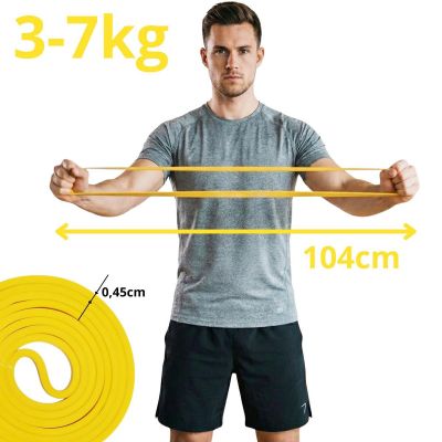 5. GUMMI-TRAININGSBAND POWERBAND GELBES REA-BAND