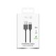 2. Puro TPE 12W USB-A - microUSB 1m Kabel - Schwarz