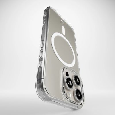 2. Puro Impact Clear D3O MagSafe Silikonhülle für iPhone 16 Pro Max – transparent