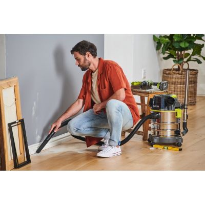 3. RYOBI R18WDV-0 18V One+ Akku-Staubsauger Schwarz, Grün