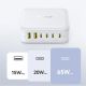 12. Baseus EnerFill FH21 120W Ladestation 4xUSB-C + 2xUSB-A - Weiß