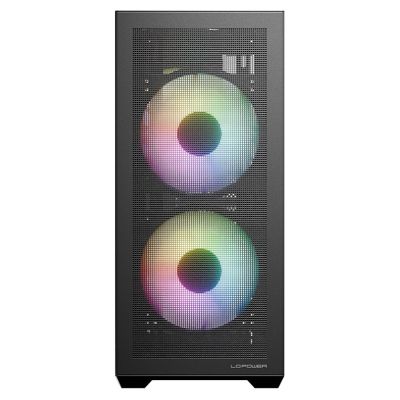 2. LC-Power LC-717B-ON Midi-Tower-Computer-Sicherheitshalterungen Weiß