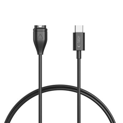 Tech-Protect MC04 UltraBoost USB-C-Kabel für Garmin-Uhr, 1 m, Schwarz