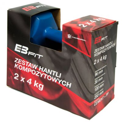 5. EB FIT Composite Hantelset 2x4kg blau 1027043