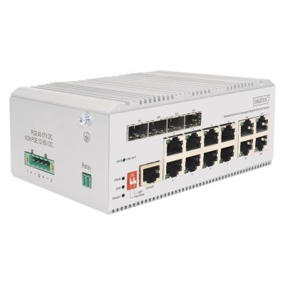 Industrieller Ethernet 8+4 L2 Managed Switch