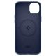 5. Spigen Silicone Fit Mag Hülle mit MagSafe für iPhone 14 Plus – blau