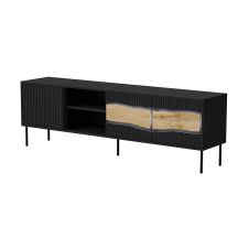 INSERTO 3D1W TV-Schrank 190x40x61,5 schwarz + LED