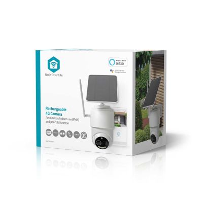 12. Nedis Smartlife 4G Außenkamera, IP65 Bewegungsmelder, Nachtsicht, Weiß